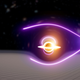 The gamma rays would bend around the black hole and return slightly offset signatures on the other side.